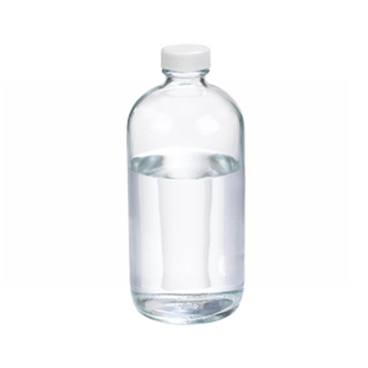 16 oz Clear Boston Round Glass Bottle