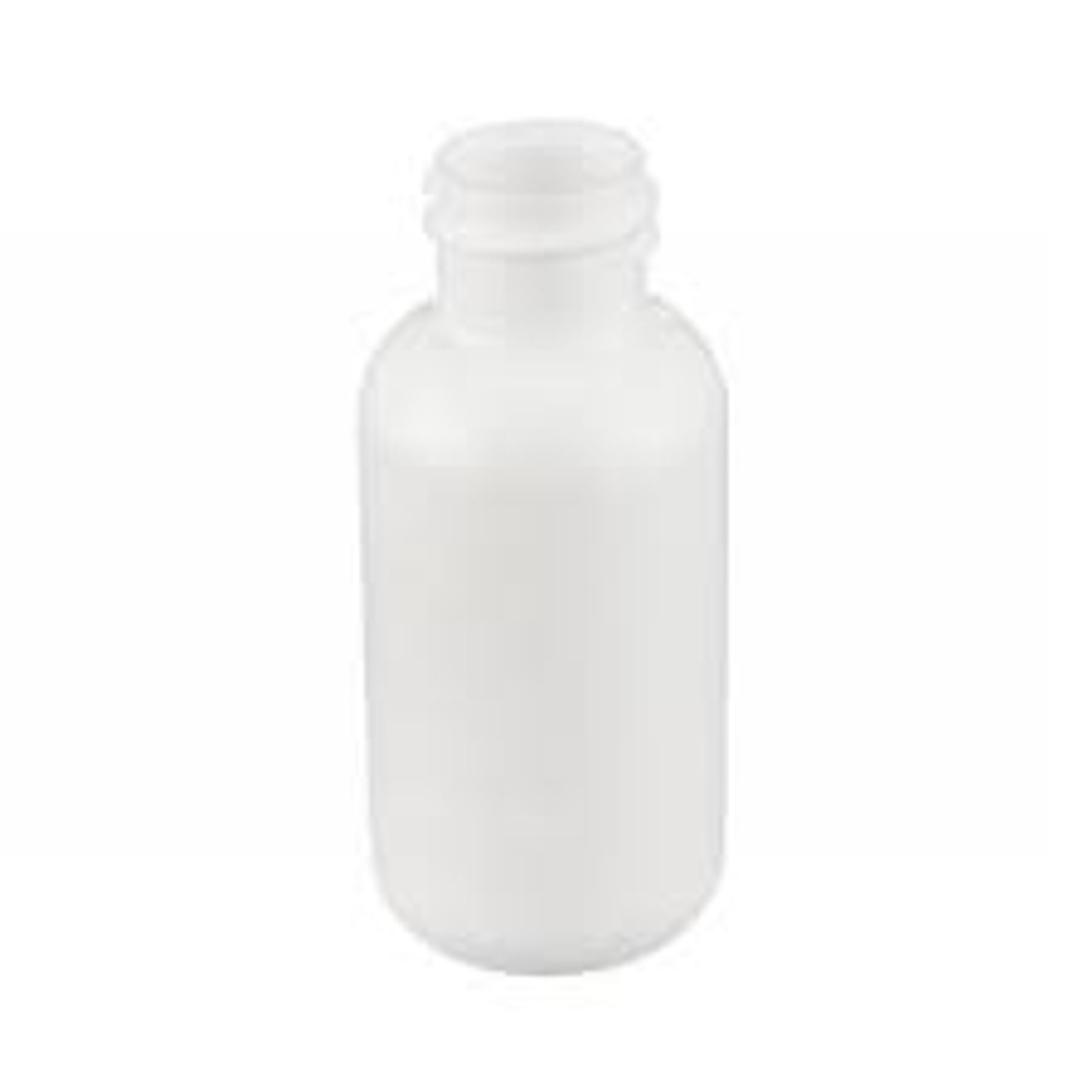 1/2 oz Natural LDPE Boston Round Bottles w/ Spout and Red Tip Cap