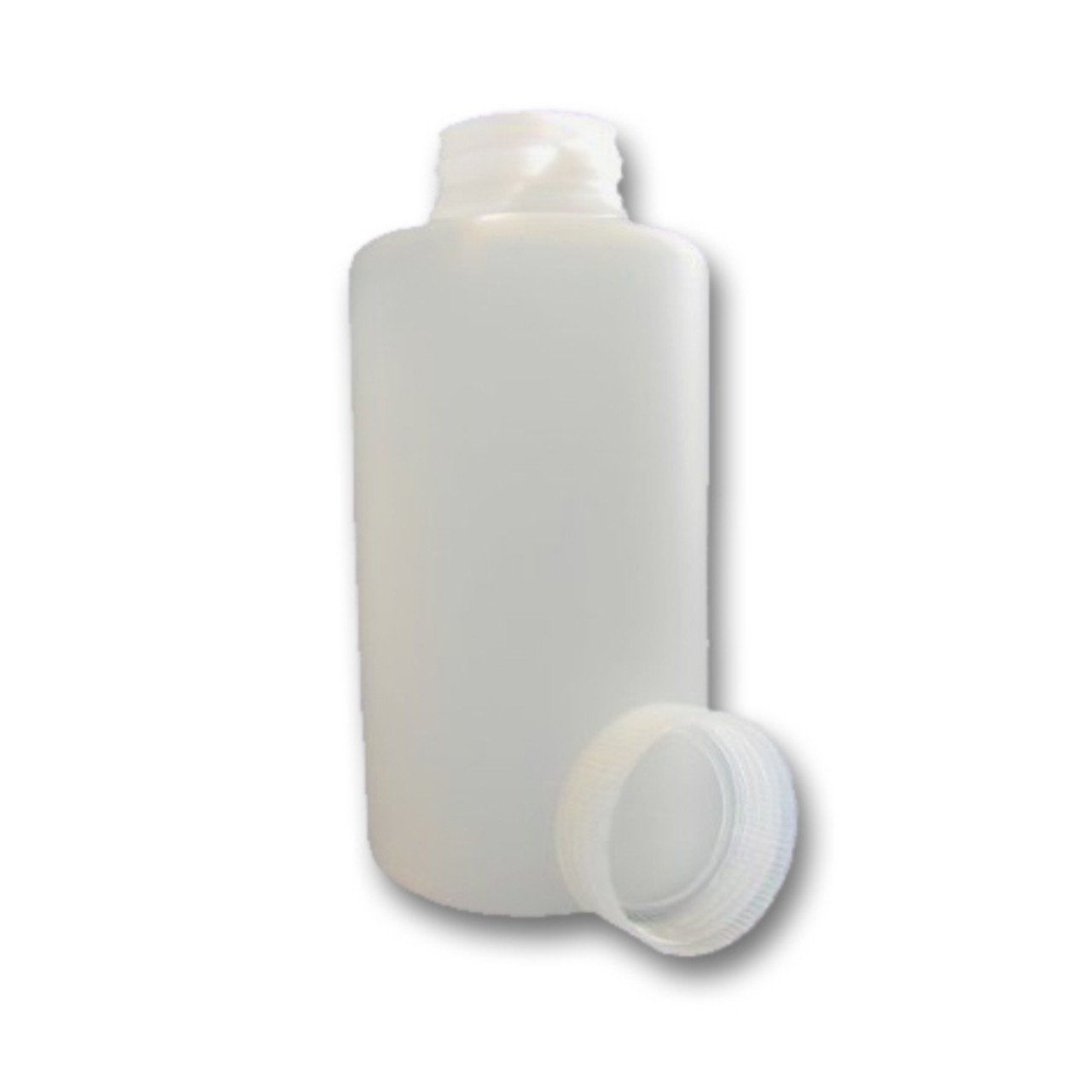 Certified Clean 2 Liter Wide Mouth Sample Bottles with Screw Caps, HDPE, case/8