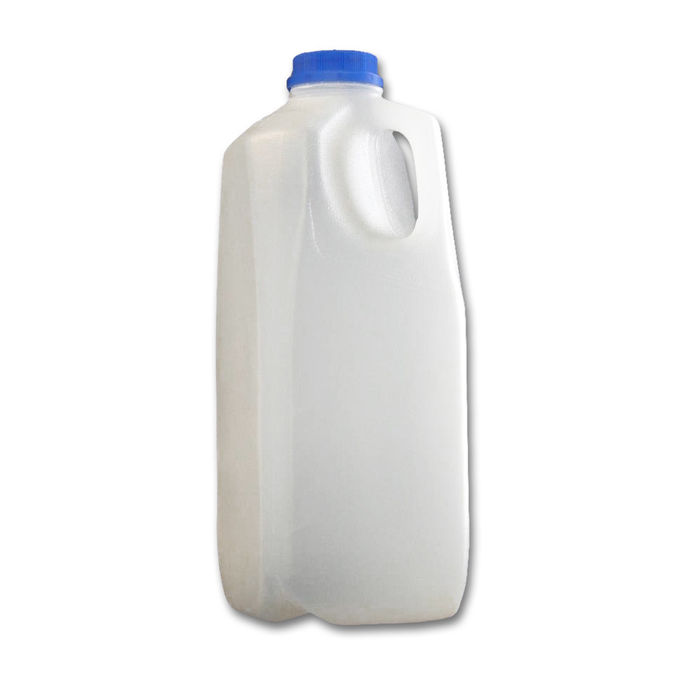 MILK 64 oz (2 liter) Plastic Dairy Jug/ Juice Containers, Square, HDPE