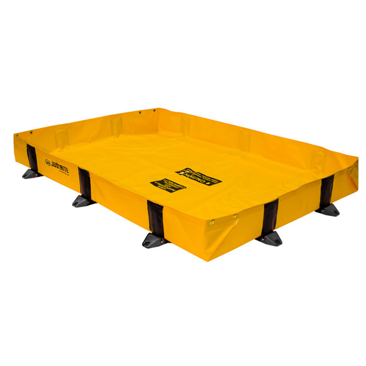 Justrite Rigidlock Quickberm Lite, 4'W X 6'L X 8"H