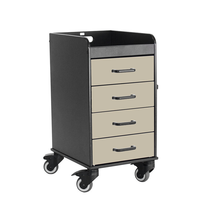 Almond Beige Black Compact Cart