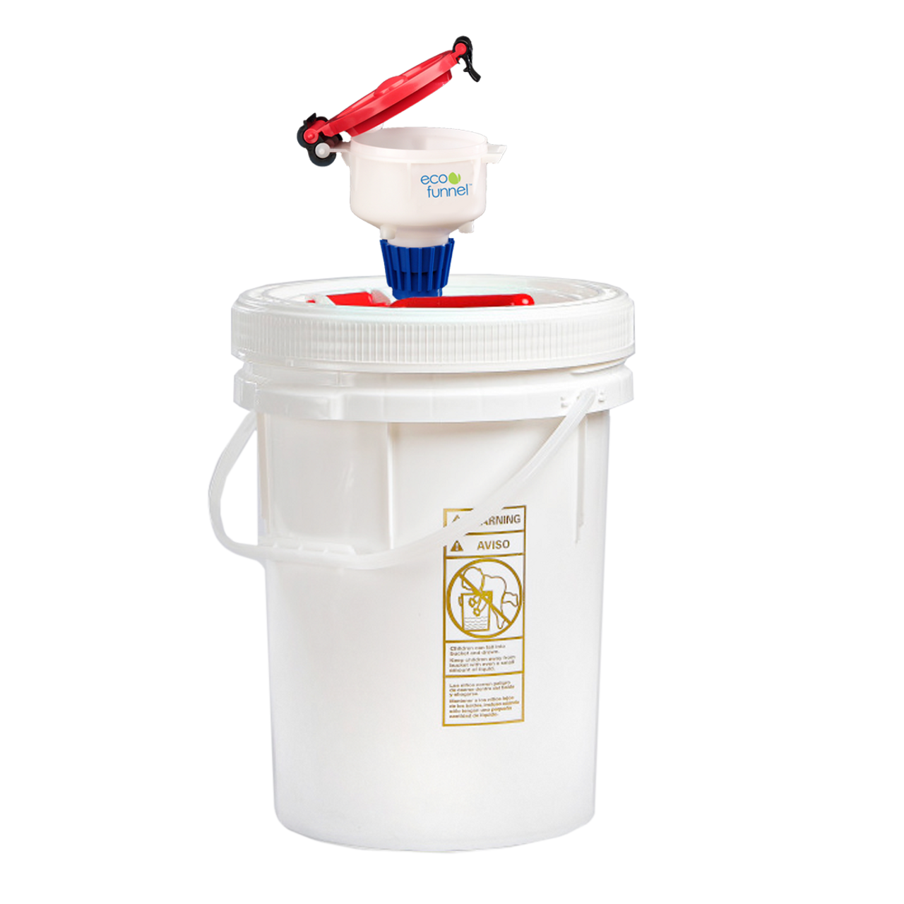 4 ECO Funnel® system with 5 gal un certified pail, optional secondary  container