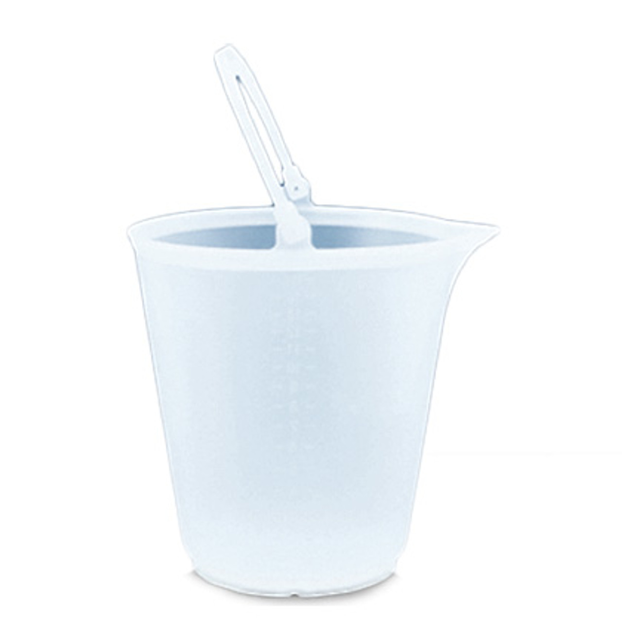 Small HDPE Plastic Bucket with Handle, 5 Liter