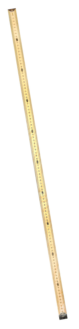 Meter Stick, Double-Sided Hardwood Metric Meter Stick with