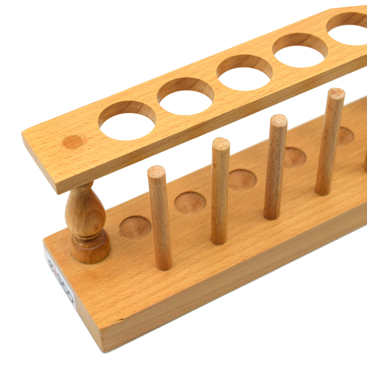 wooden test tube rack