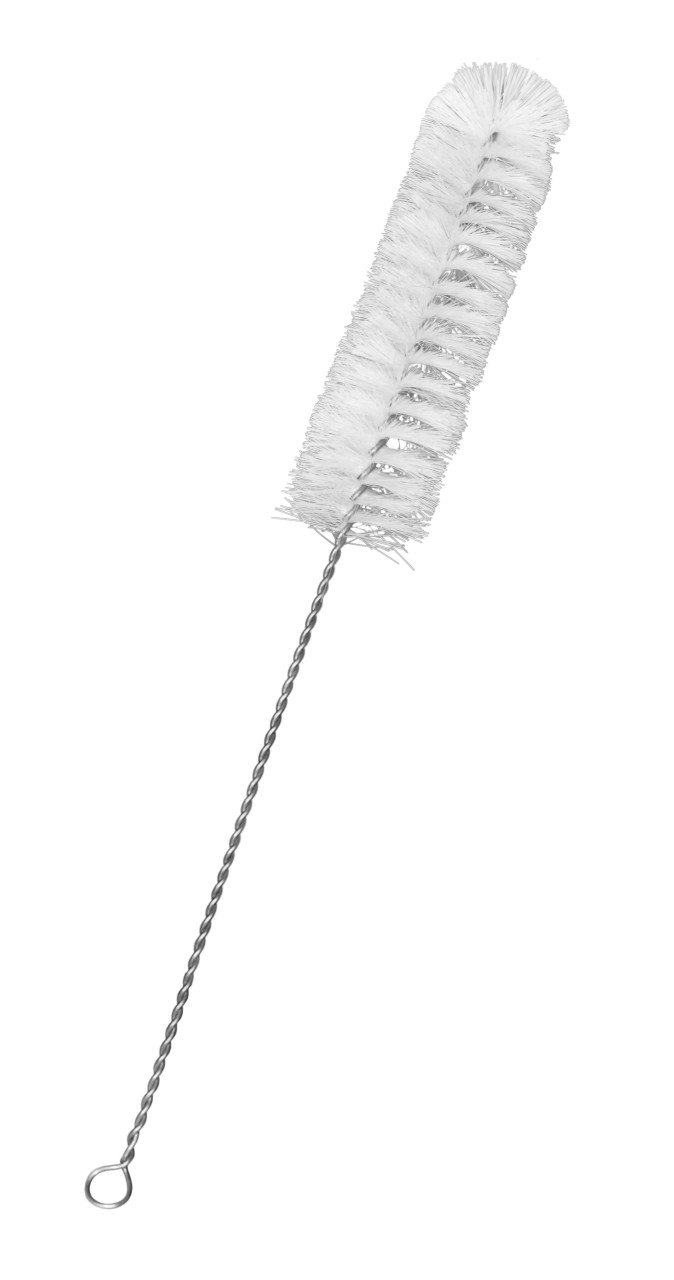 Nylon Cleaning Brush with Fan-Shaped End, 17, Twisted SS Wire