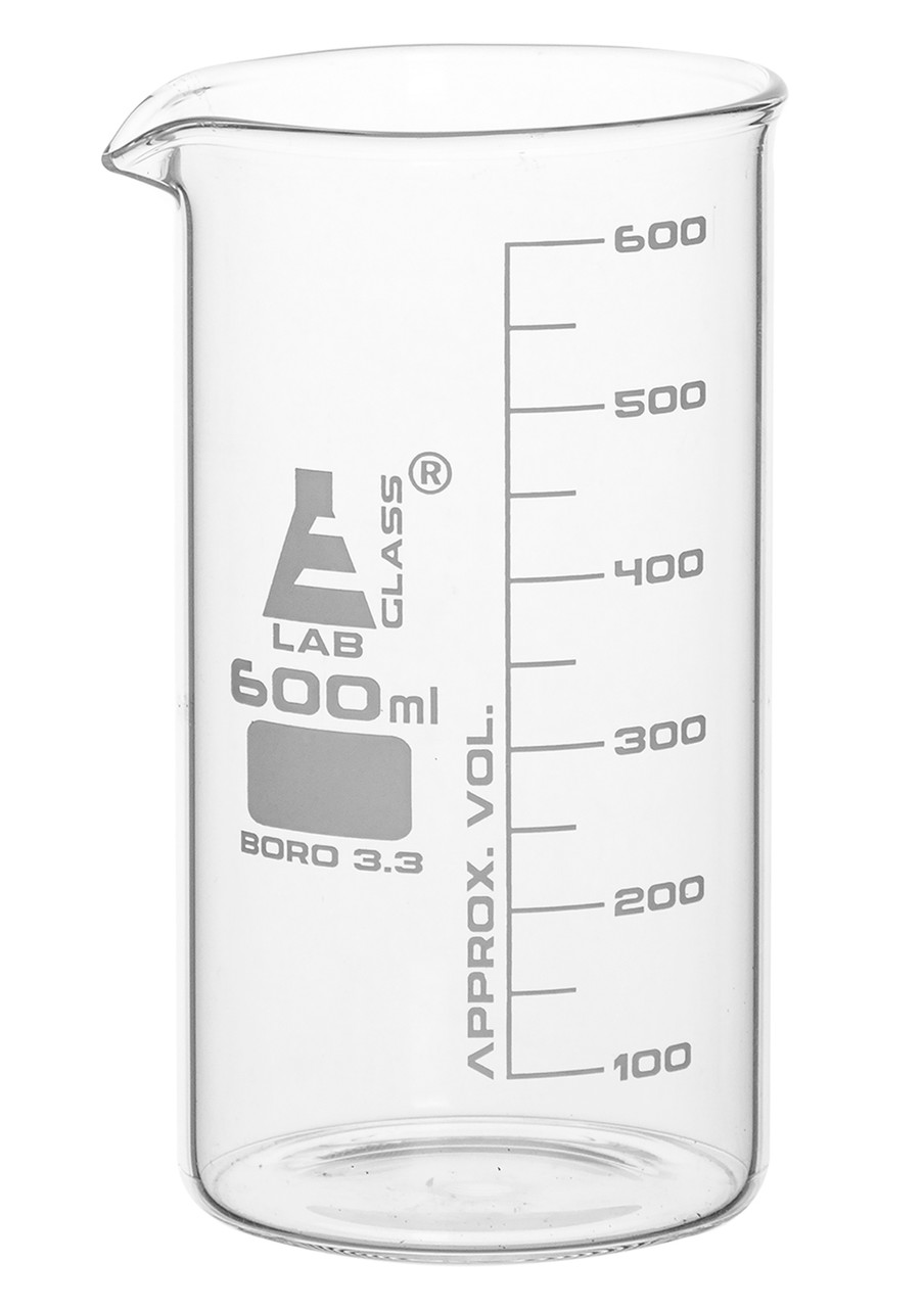 Pyrex borosilicate glass high profile beaker 600 ml 