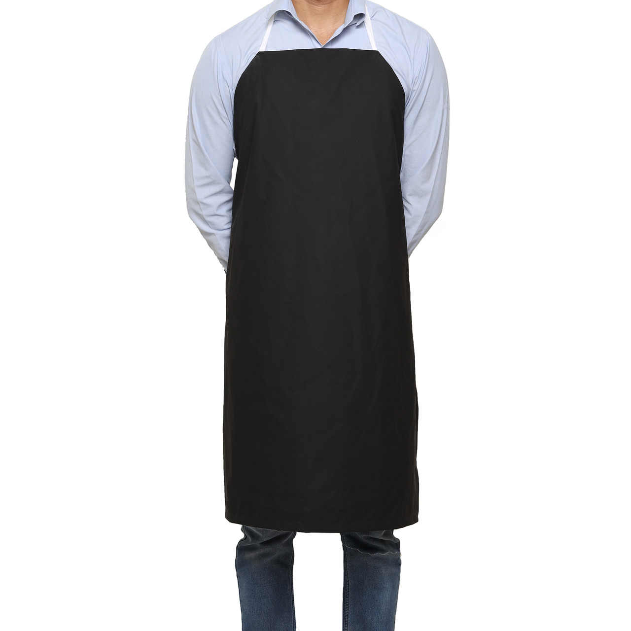 Rubberized Apron, Small (27"W x 30"L), Black CP Lab Safety