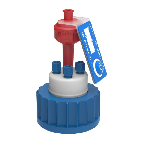 SCAT Safety Cap III, GL38, 3x PFAfitting 1.6/2.3/3.2 mm OD + Air Valve