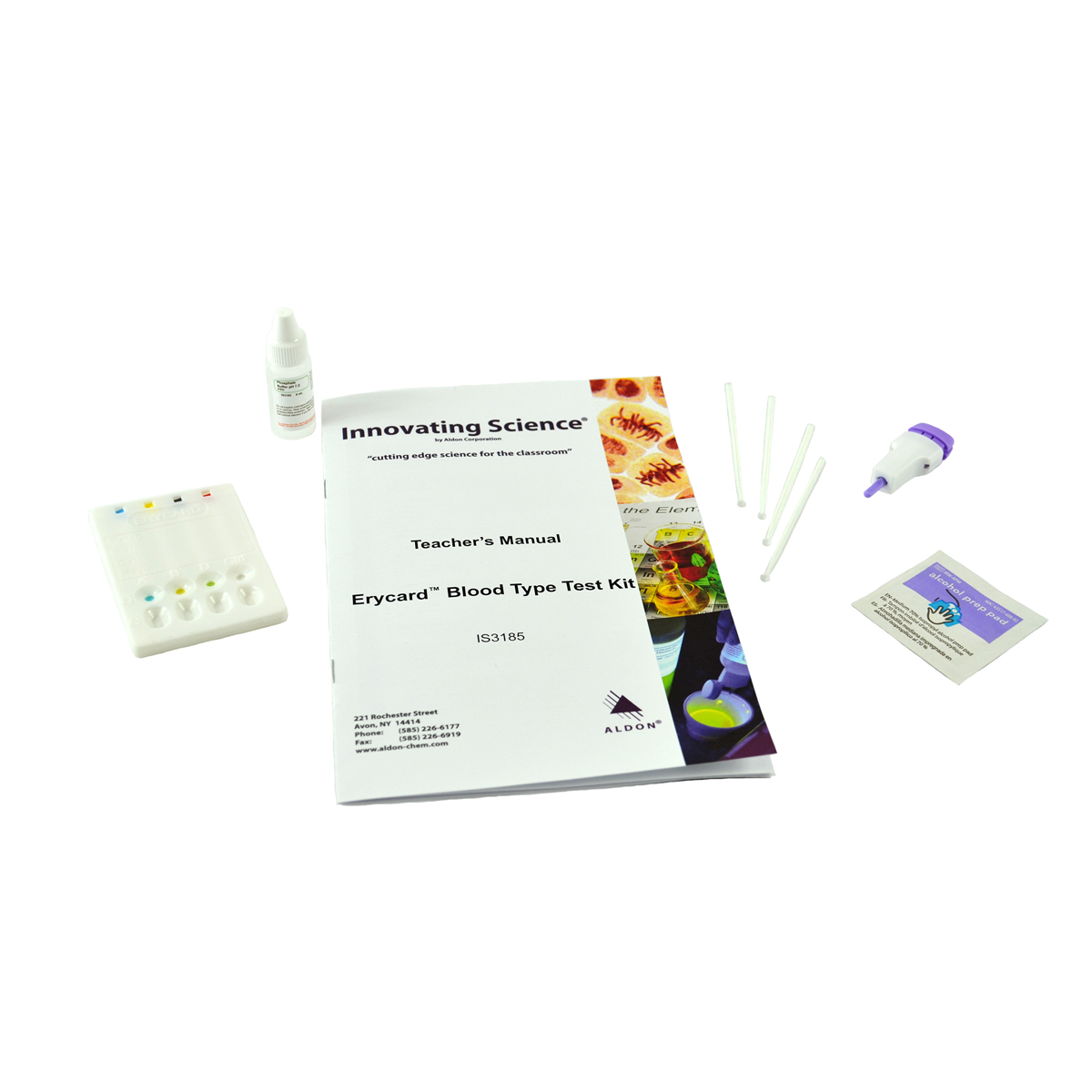 Student Activity Kit, Blood Typing, Erycard Abo/Rh Blood Typing (Each)