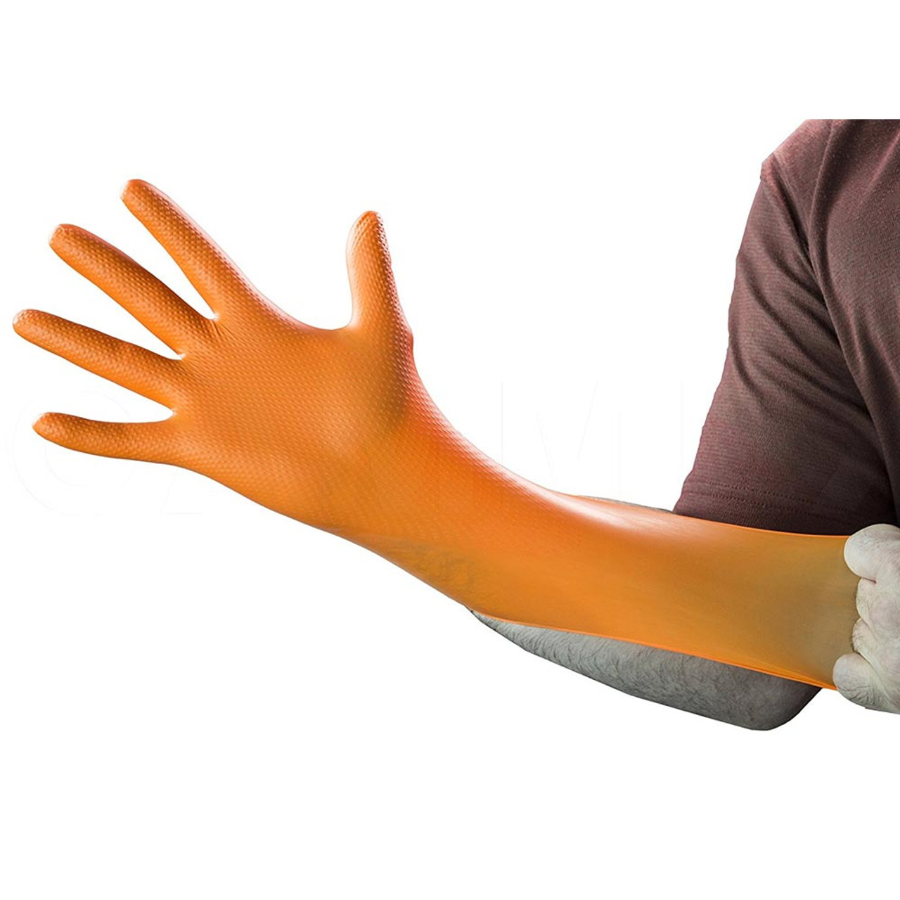 Gants NITRILE G. TOUCH GRIP oranges 8.5 Gr