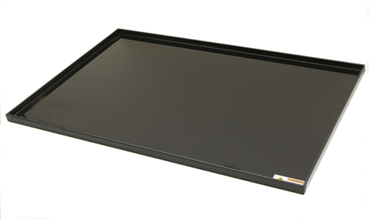 Spill Tray For Fume Box, Black PP Tray, 1 Lip