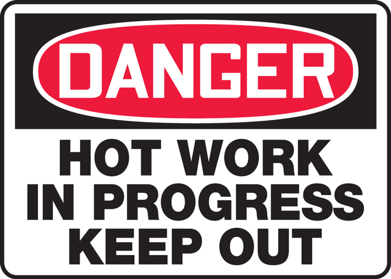 Gas Line Danger Sign 10" x 14" OSHA Safety Sign 