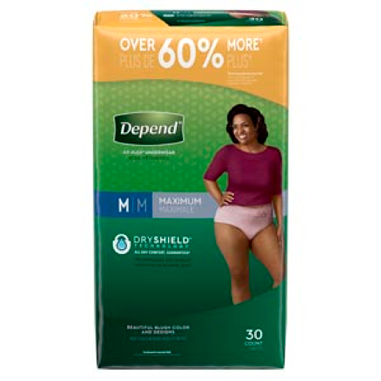 Depend Protective Underwear, Maximum Absorbency, Medium, Women