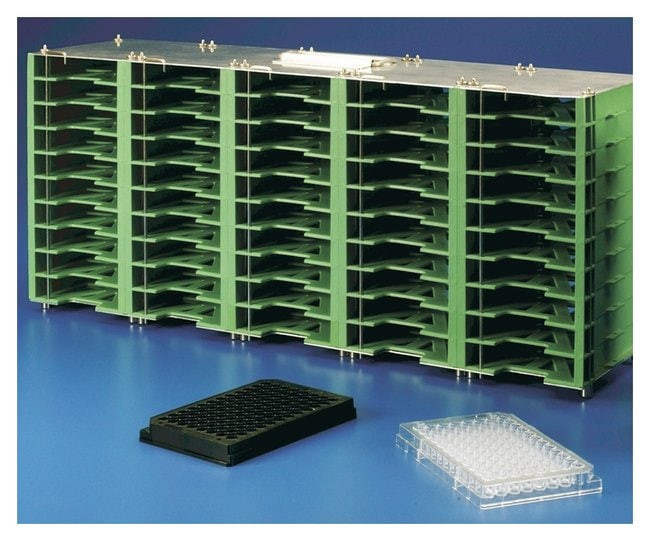 Nalgene® 344380 Storage Rack for 25 Deep Well Plates, Plastic, 5 Tall x ...