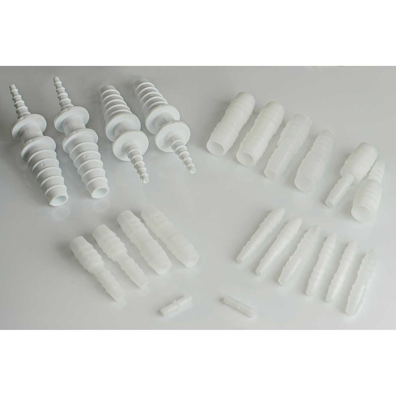 Polypropylene Connector Tubing Connector 22-Piece Assortment, Polypropylene