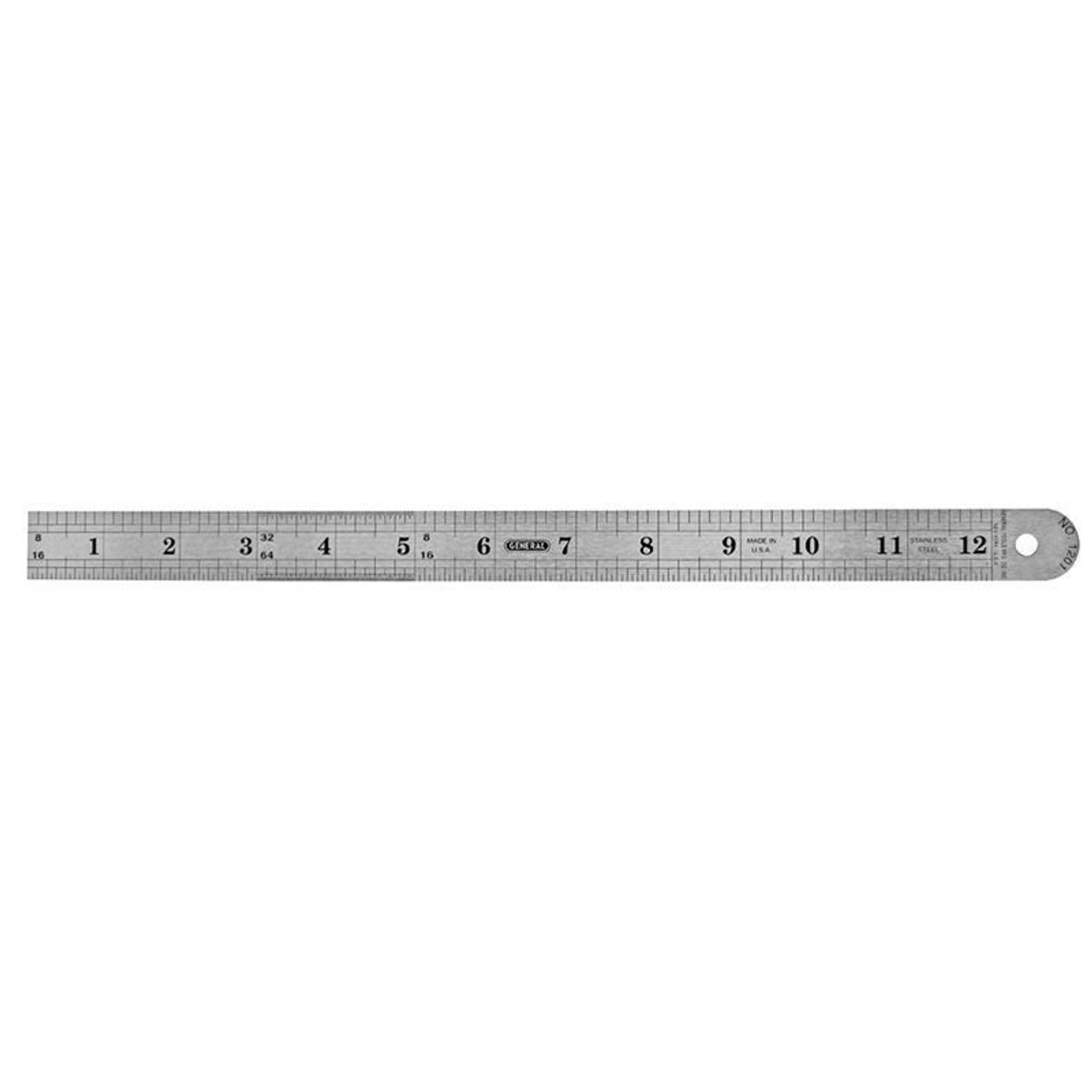 Ruler, 12, Stainless Steel, Flexible, each