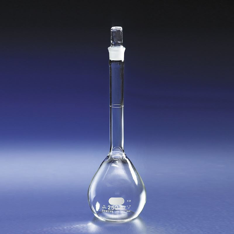 Flask, 1000mL, Volumetric, Economy, PYREX Stopper # 22, each