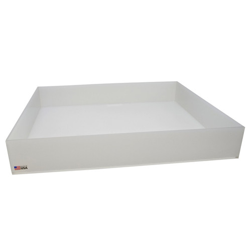Rectangular Lab Tray, 37 Liter, Autoclavable PP, 22 x 26 x 4