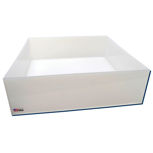 Rectangular Lab Tray, 39 Liter, Autoclavable PP, 20 x 20 x 6
