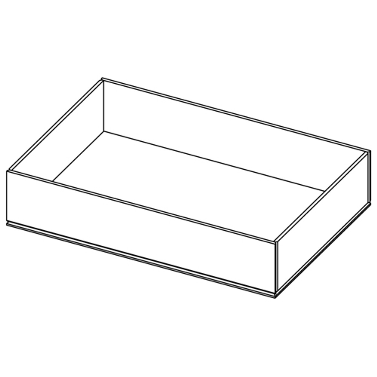 17-1/4 L x 14-1/4 W x 2-3/8 Hgt. White HDPE Developing Tray