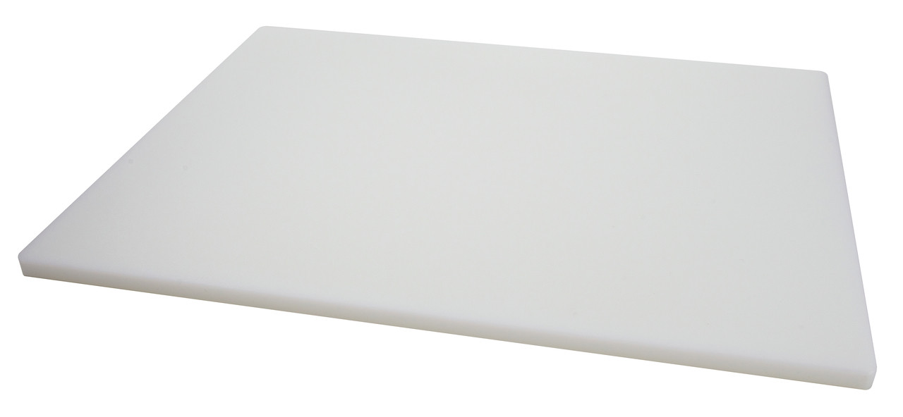 10 x 15 x 1/4 White Plastic (HDPE) Cutting Board - FDA/NSF/USDA