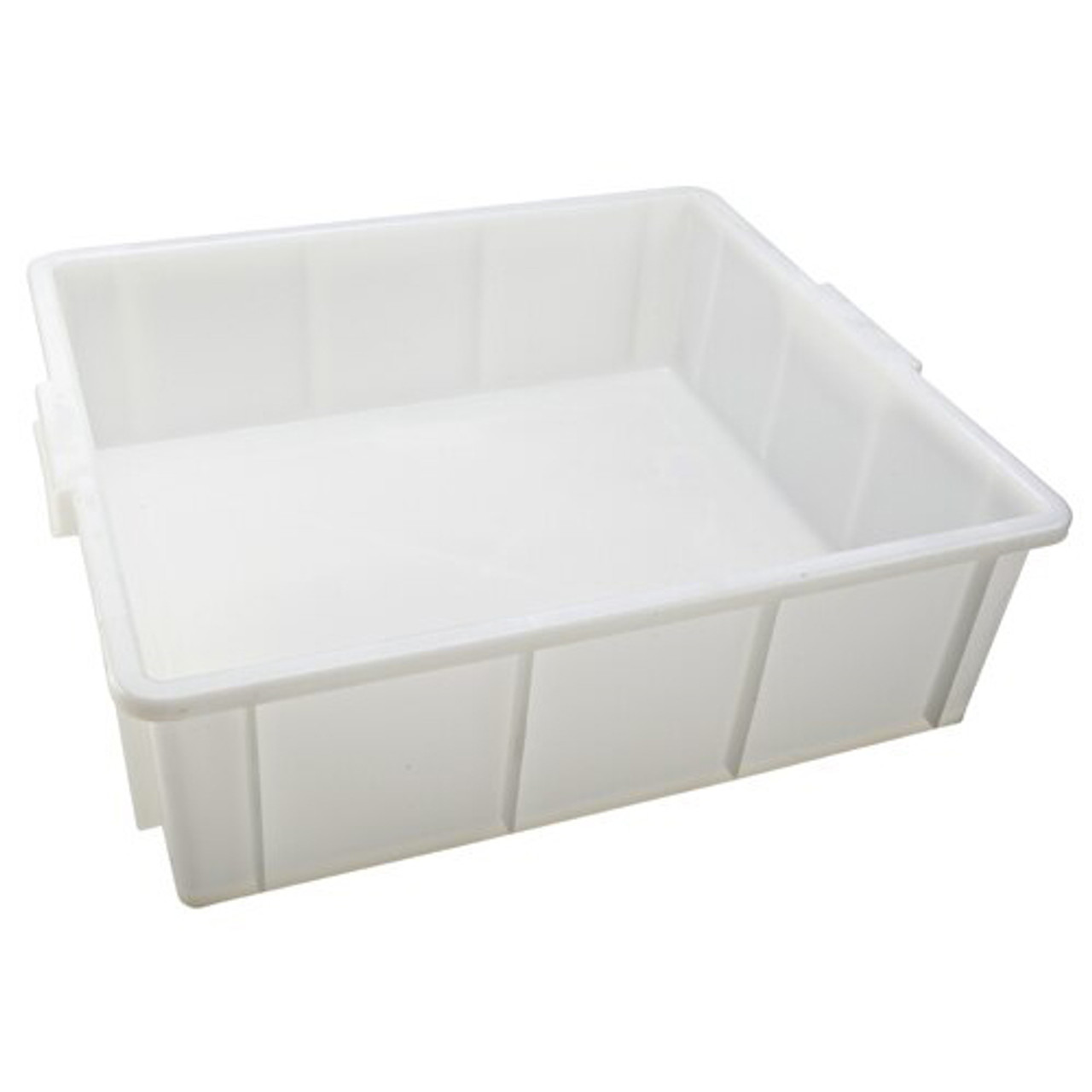 White Plastic Stackable Trays- 14-3/4W x 8-1/4L x 1H