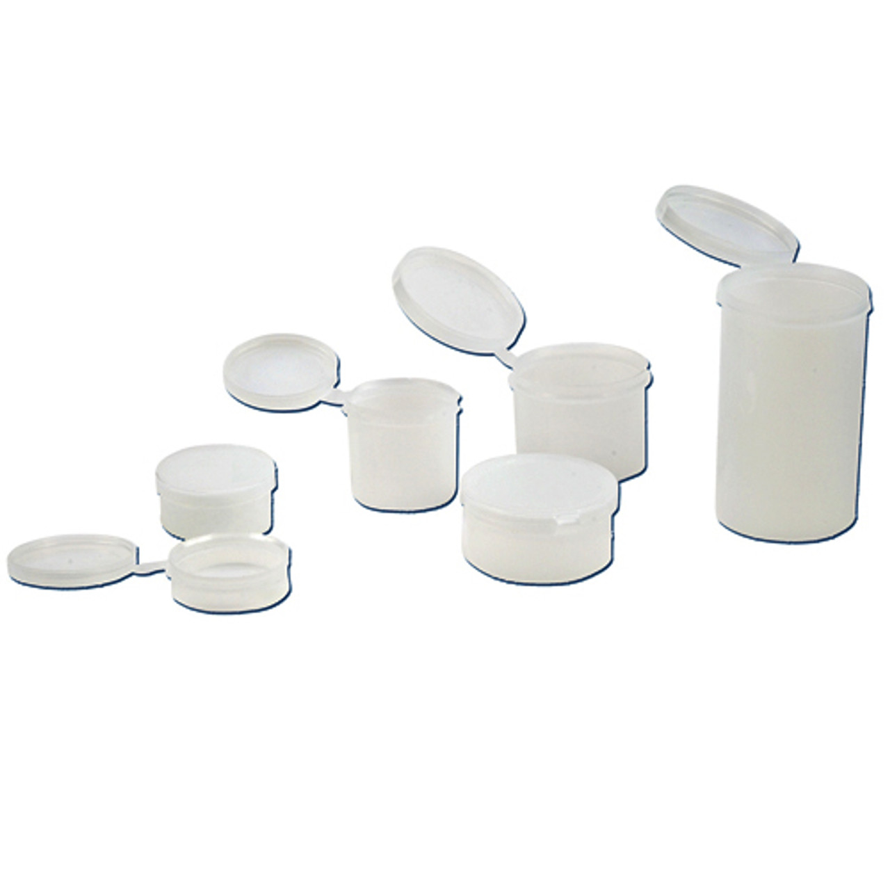 Vials with Hinged Snap Cap, LDPE