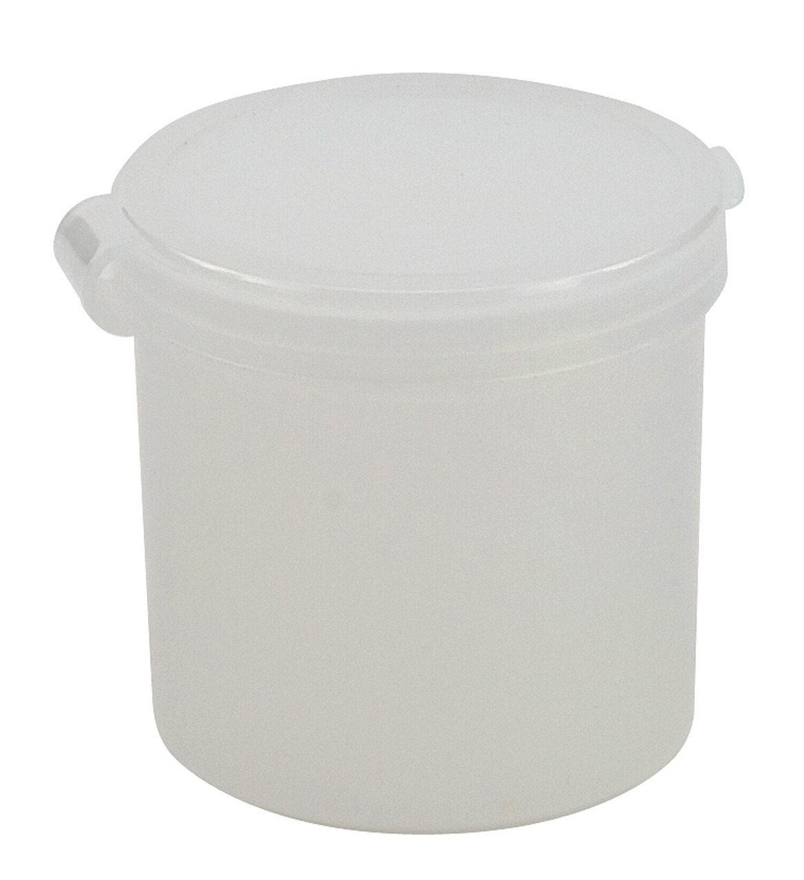 Pop-Top Plastic Jars with Hinged Lid, 1 oz Squat, case/100
