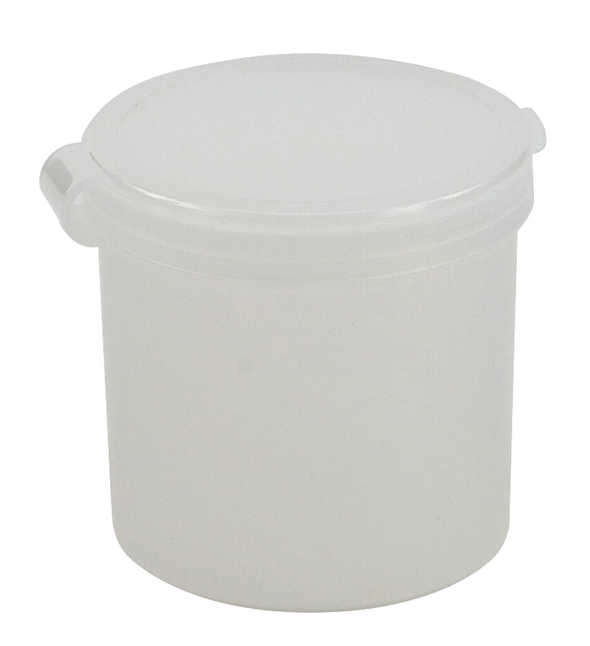 Pop-Top Plastic Jars with Hinged Lid, 1oz Squat, case/100