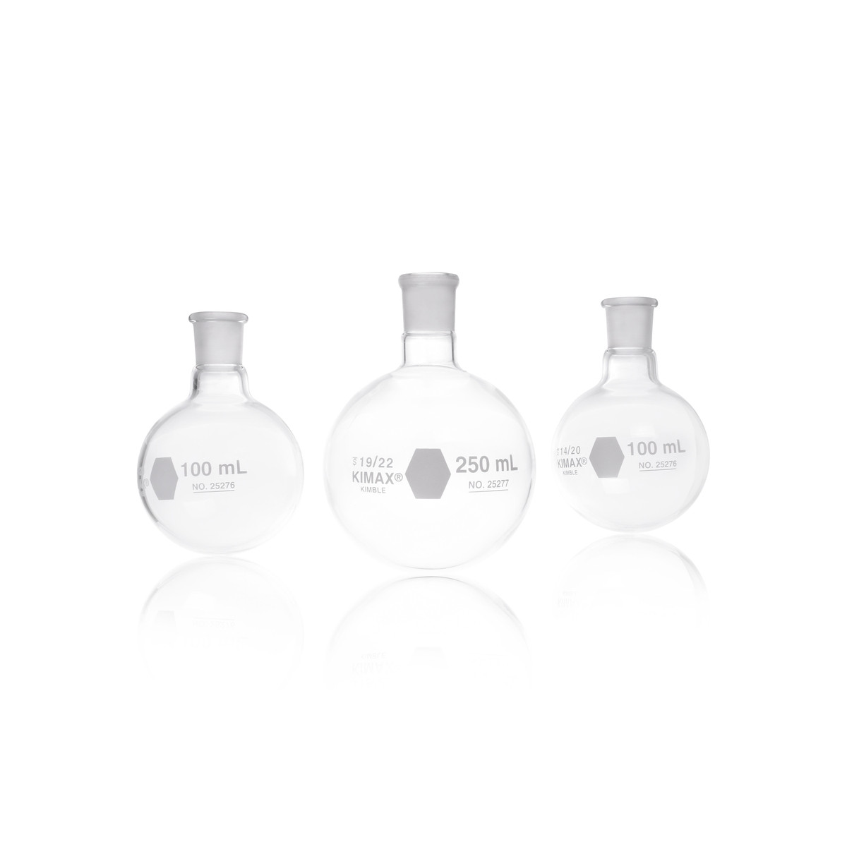 Kimble Lab Glassware KIMBLE® Boiling Flask, Round Bottom, 24/40 Joint, 2000 mL, Case of 6