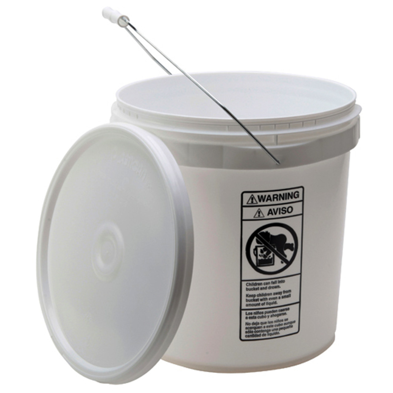 4 Gallon Snap On Square Plastic Lid, 4 Gal Bucket