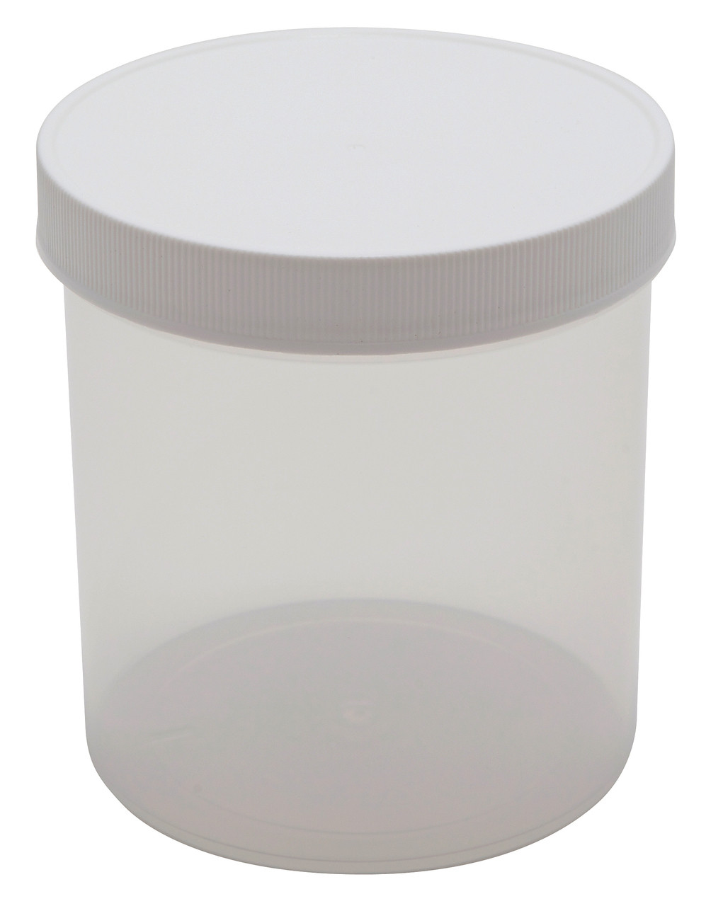 Bulk Plastic Jars, 960mL (32oz), Polystyrene, 120mm OD, Screw Caps, case/45