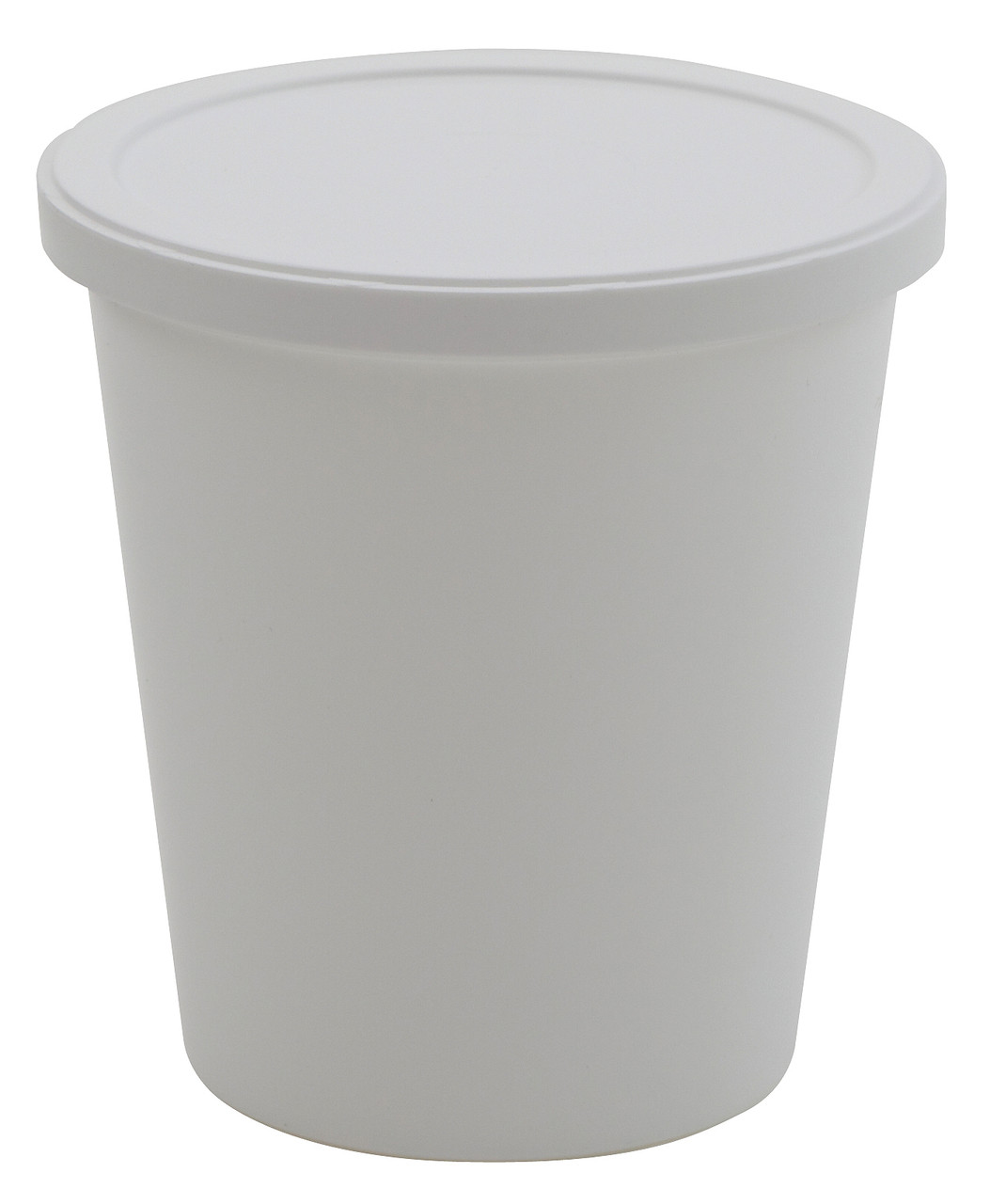 32oz White PP Plastic Round Snap-Lock Containers (Tamper-Evident Lid) - White