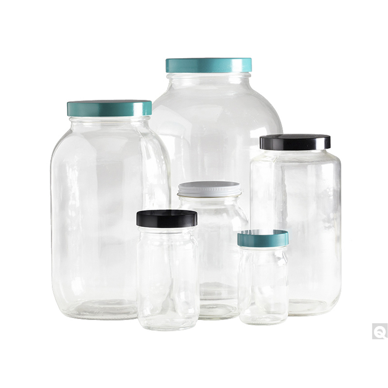 Buy 8oz Plastic Wide-Mouth Storage Jars (12 pack) - Large straight