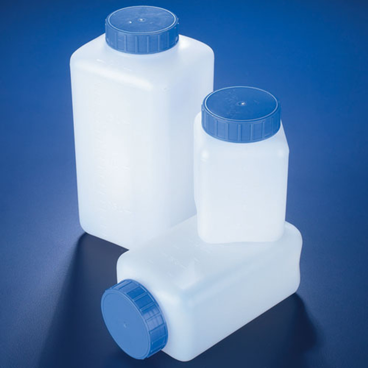 64oz (2 liter) Plastic Dairy Jug/ Juice Containers, Square, HDPE, case/40