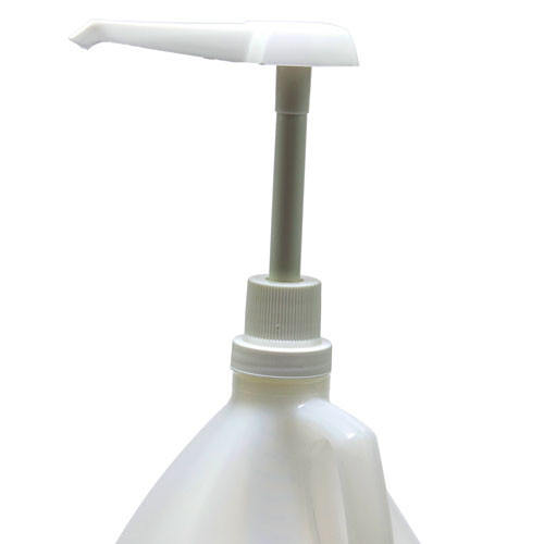 1 gallon Jug with Dispensing Pump Nozzle, 1oz per pump, HDPE, case/12
