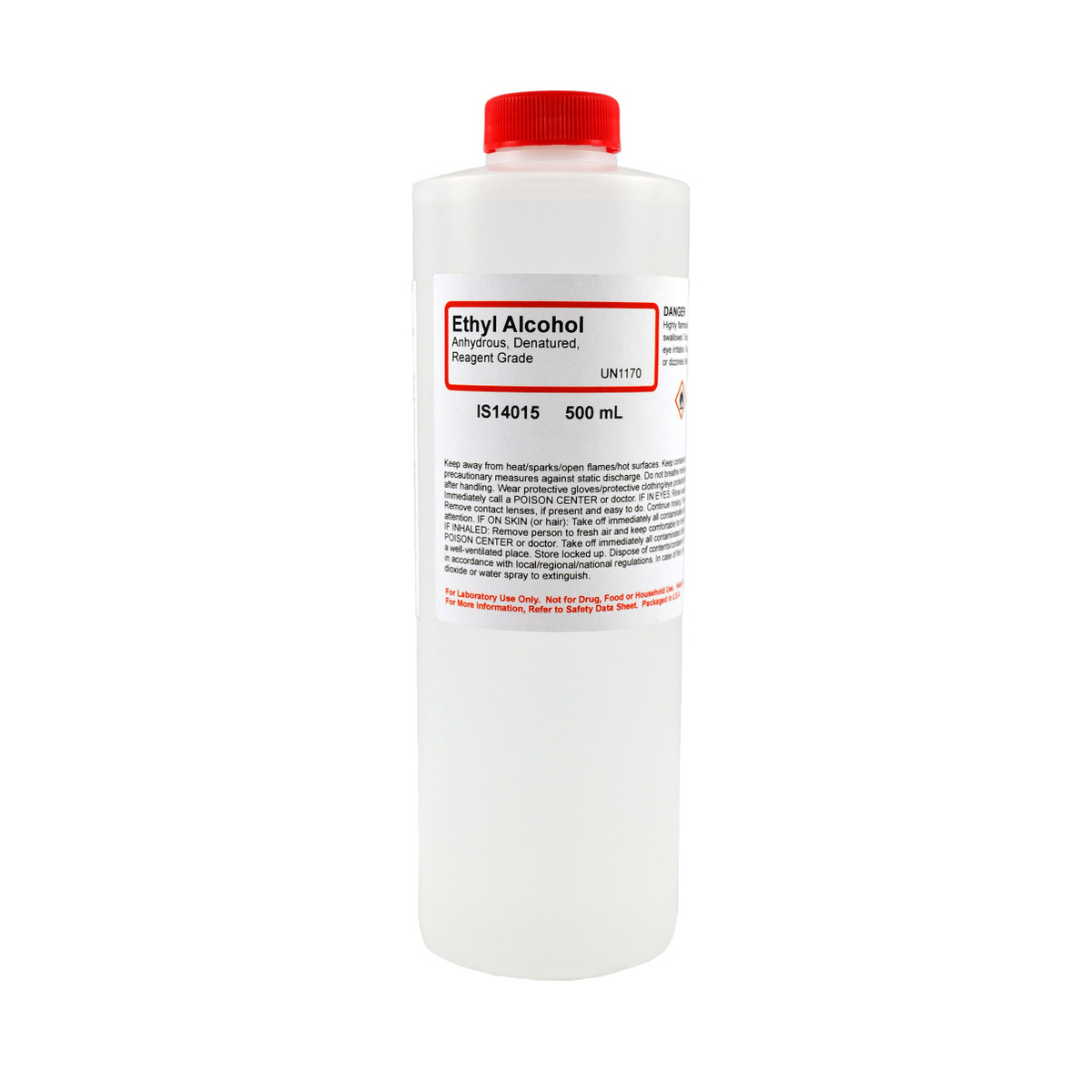 Ethyl Alcohol Anhydrous, Reagent Grade, Denatured, 500mL