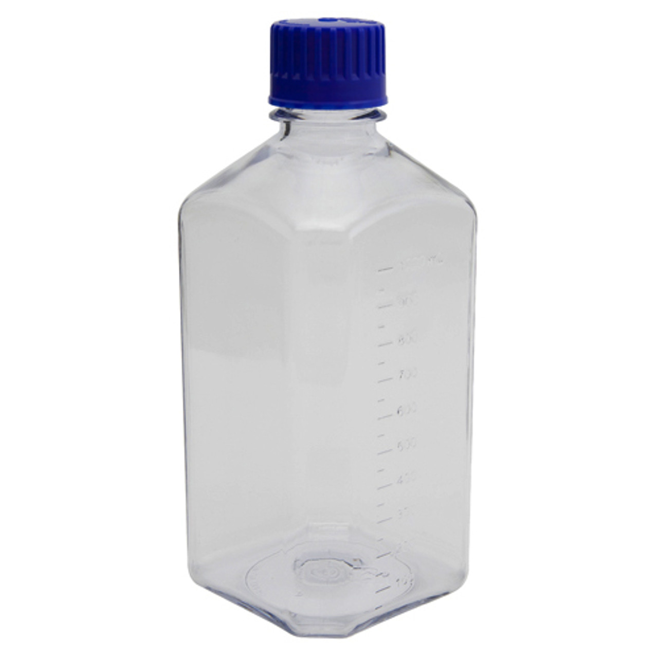 Narrow mouth bottle square clear glass, 500 ml, 32, high form