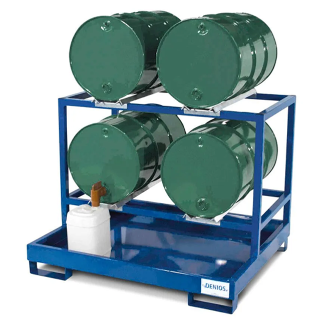 4-Drum Dispensing Pallet, Painted Steel1