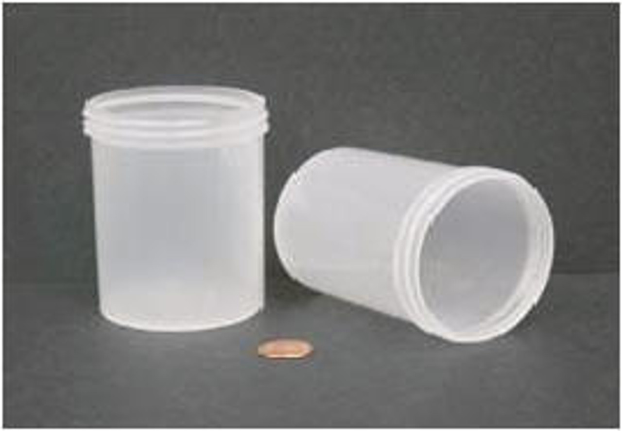 Bulk Plastic Jars, 240mL (8oz), PP, 70mm OD, Screw Caps, case/336