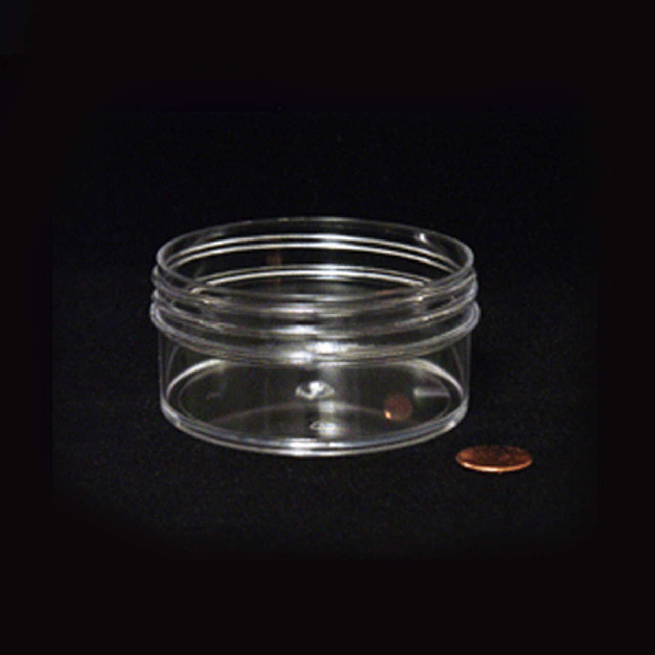 Bulk Plastic Jars, 120mL (4oz), Polystyrene, 89mm OD, Screw Caps, case/224
