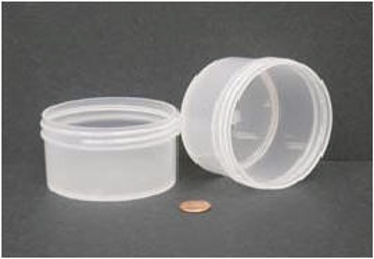 Bulk Plastic Jars, 180mL (6oz), Polypropylene, 70mm OD, Screw Caps, case/432