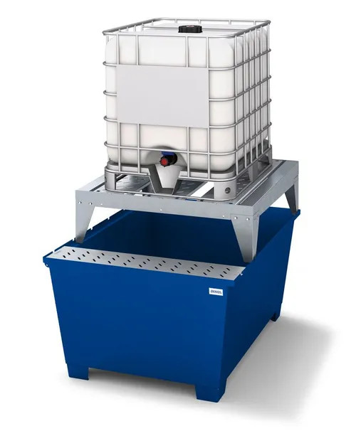 Ibc Testing Stand 1-Tote IBC Dispensing Platform, Stand, Single IBC Pallet, Painted Steel
