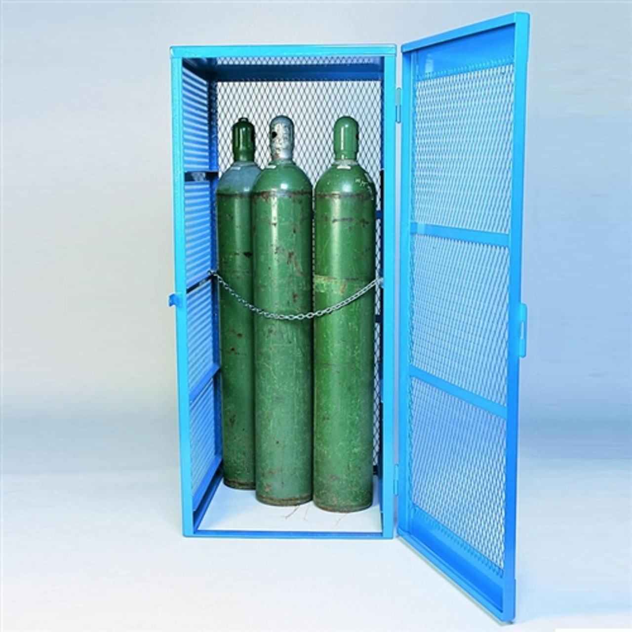 Gas Bottle & Cylinder Storage Cage, Single Vertical, 5-10 Cylinders