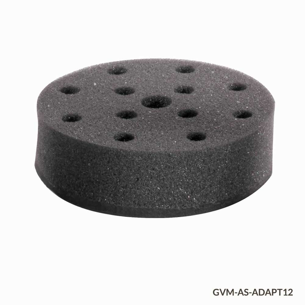 Foam Tube Holder Accessory for GVM Series Vortex Mixers, 12Place for
