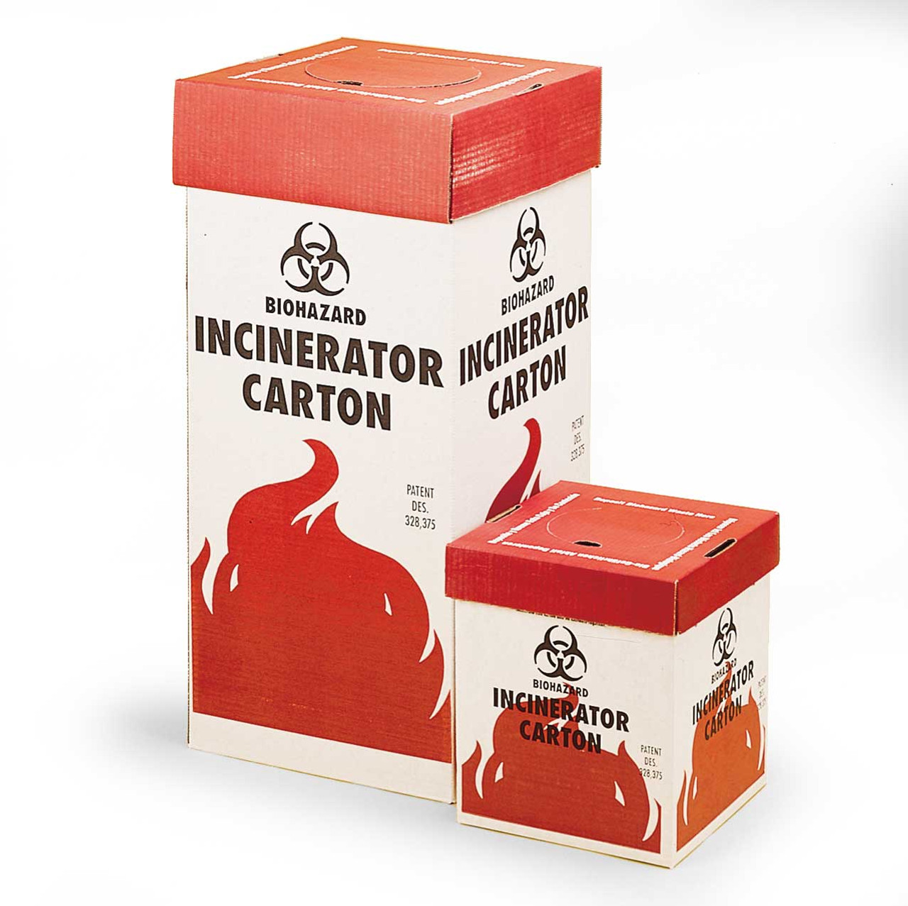 Bel-Art BioHazard Incinerator Carton for Burnable Waste, 2.3