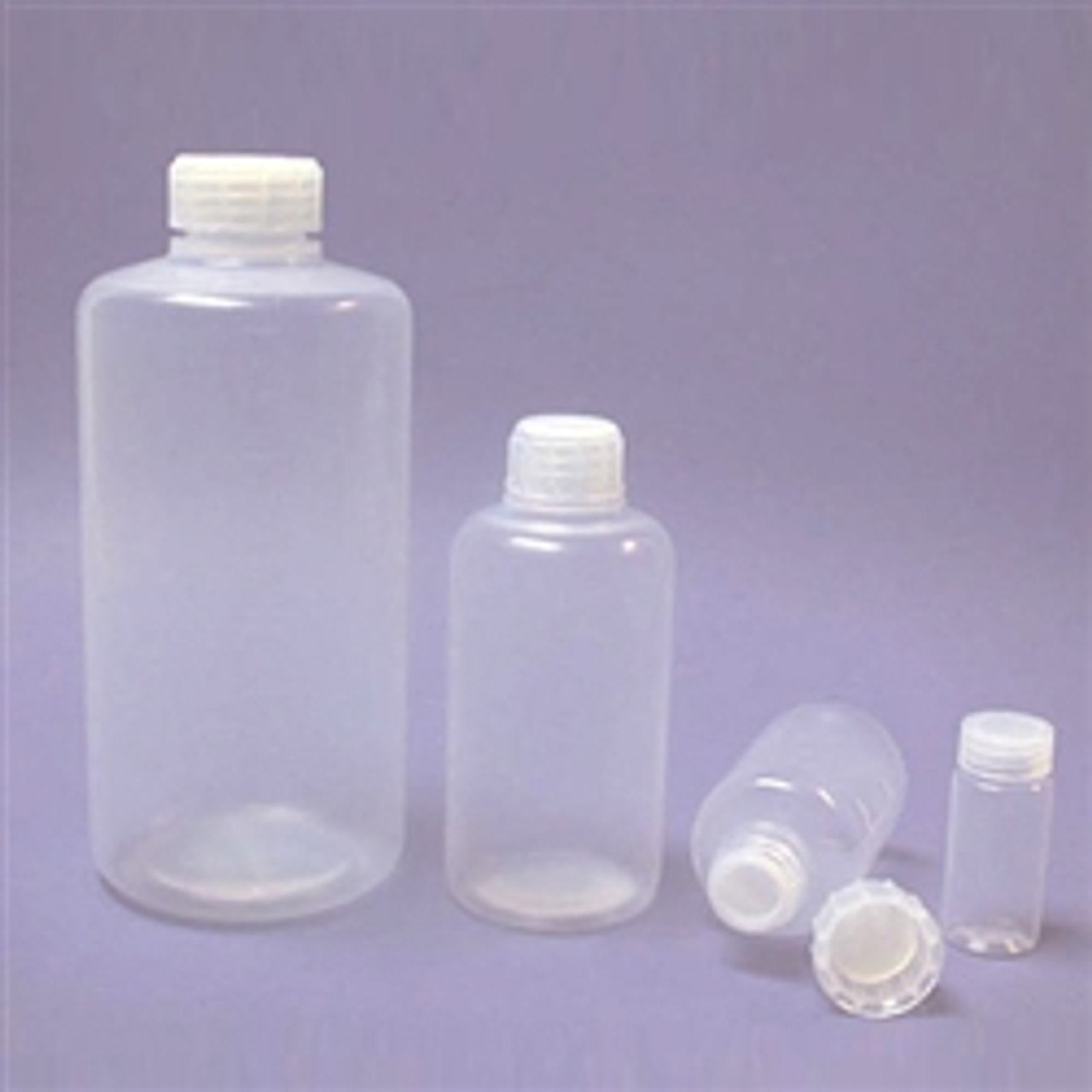 Narrow mouth bottle square clear glass, 500 ml, 32, high form