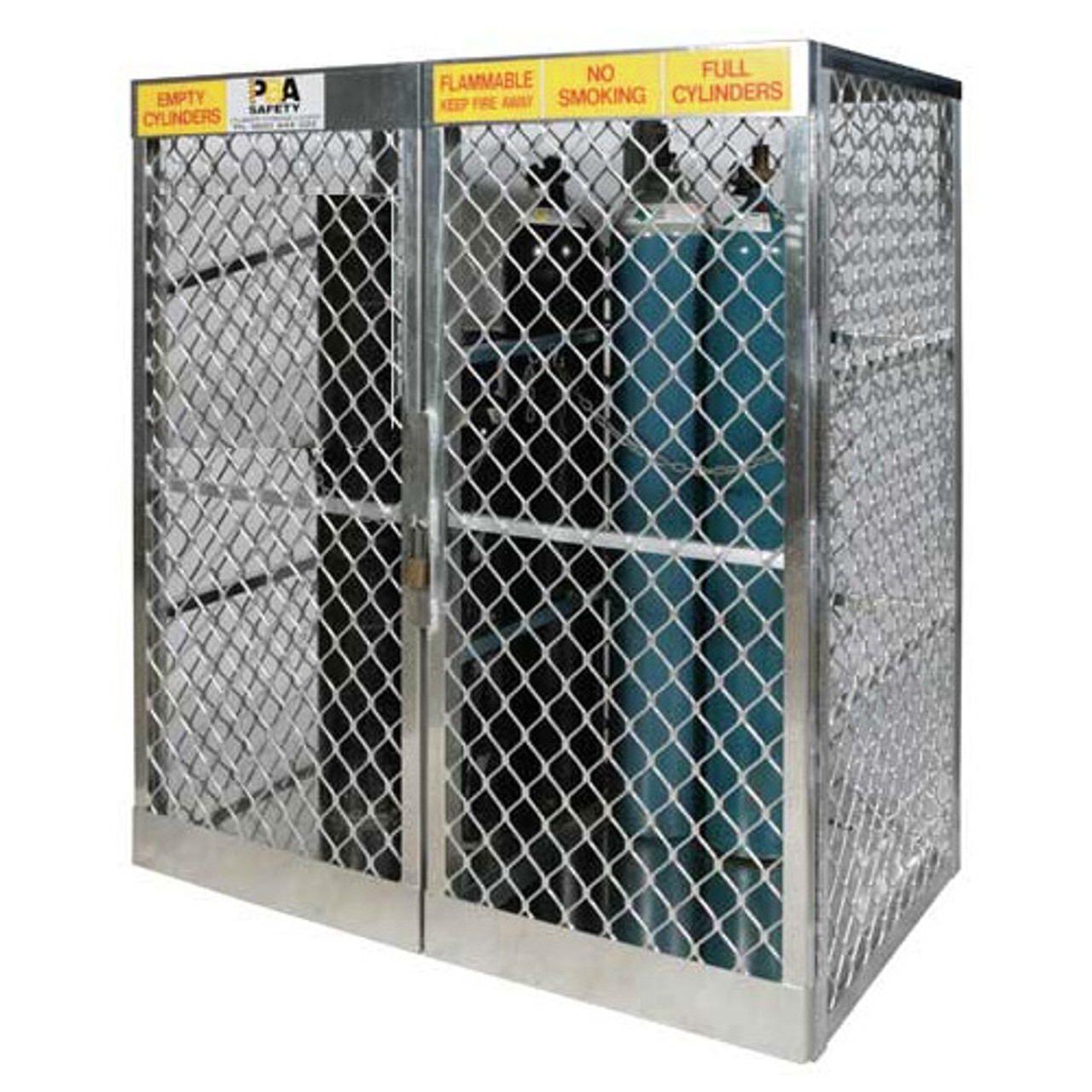 Gas Bottle & Cylinder Storage Cage, Single Vertical, 5-10 Cylinders